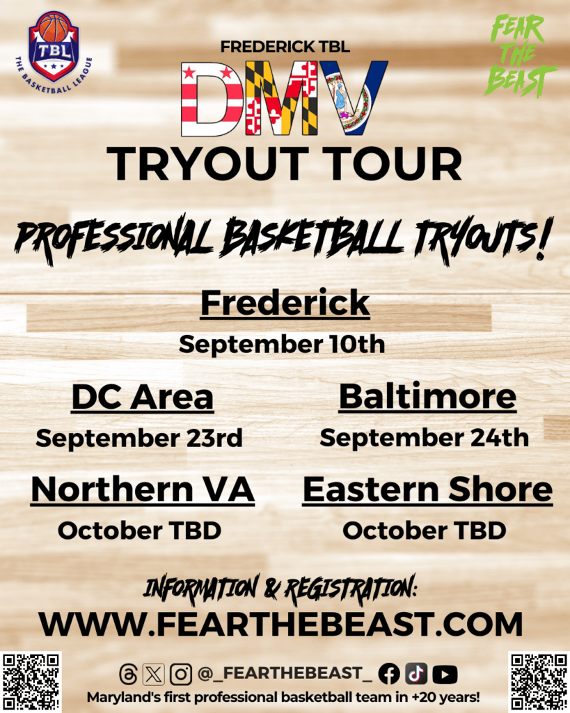 Frederick TBL Basketball Tryouts WAFY Myersville, MD