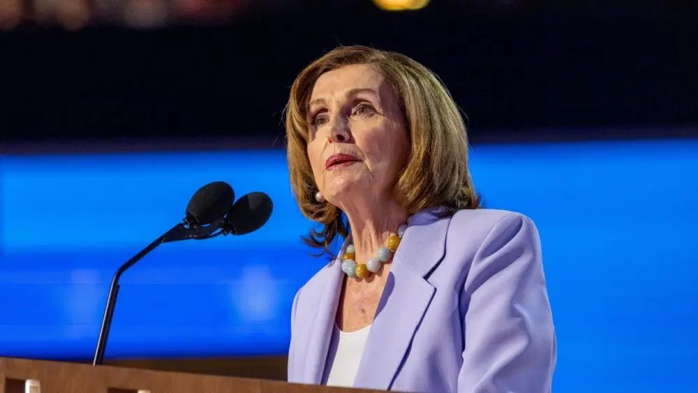 Congresswoman Nancy Pelosi at the Democratic National Convention. Chicago^ Illinois- August 21^ 2024