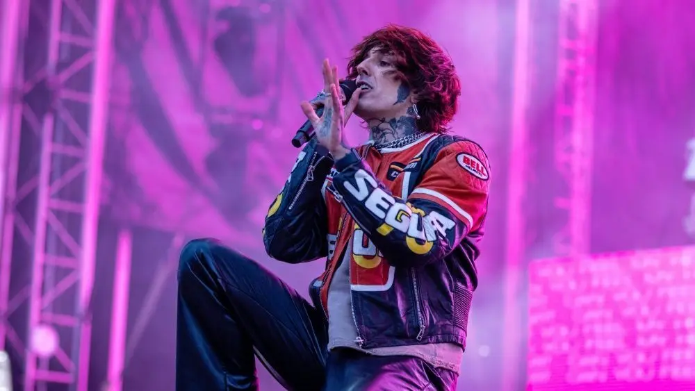 British rock band Bring Me the Horizon performing at Rockfest music festival HYVINKAA^ FINLAND – JUNE 2 2022