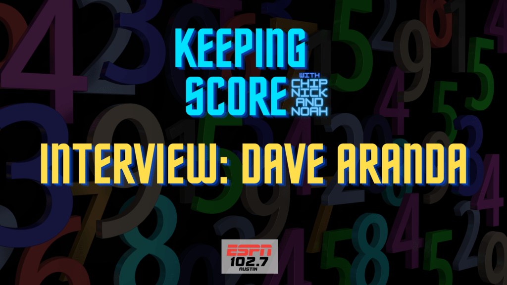 text reads: keeping score: interview with Dave Aranda