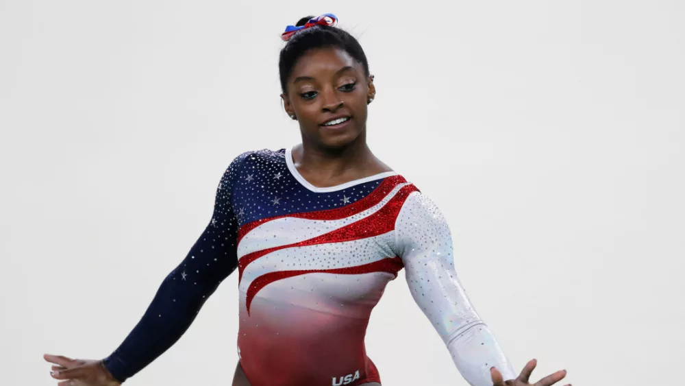 Simone Biles leads a dominant US performance at the world