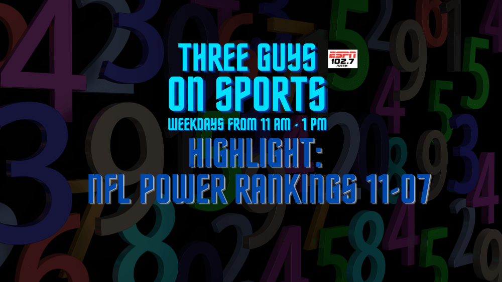 Highlight: weekly NFL Power Rankings!