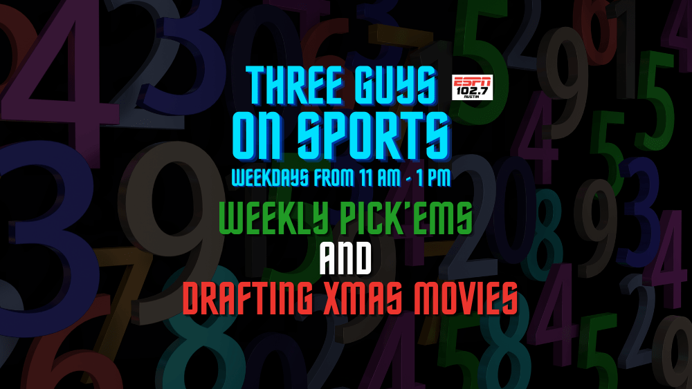 NFL Pick'ems and Holiday movie Draft