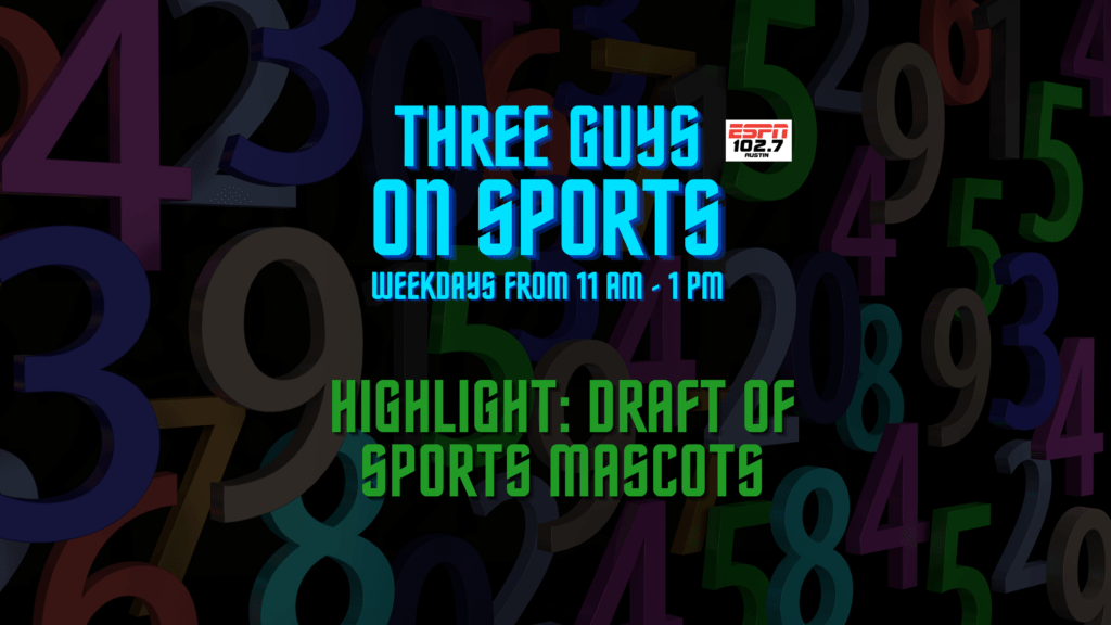 Three Guys on Sports - Highlight: Draft of Sports Mascots