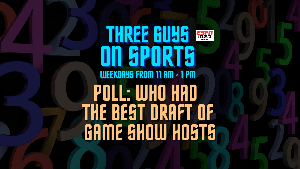 Three Guys on Sports header - poll for draft of game shows