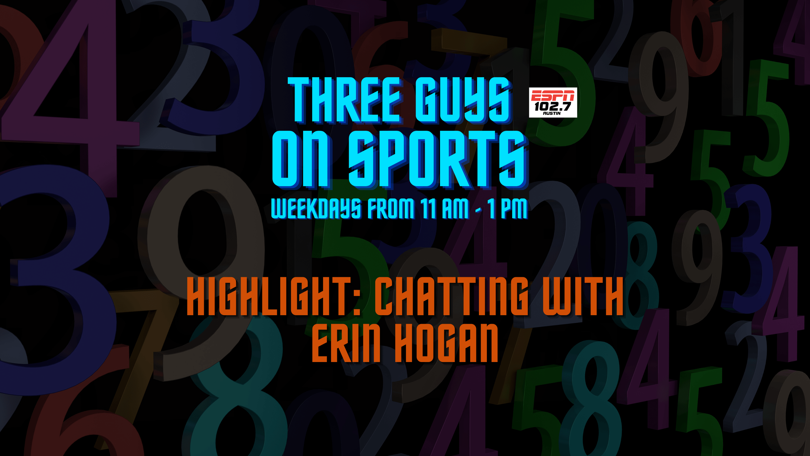 Three Guys on Sports - Highlight: Chatting with Erin Hogan
