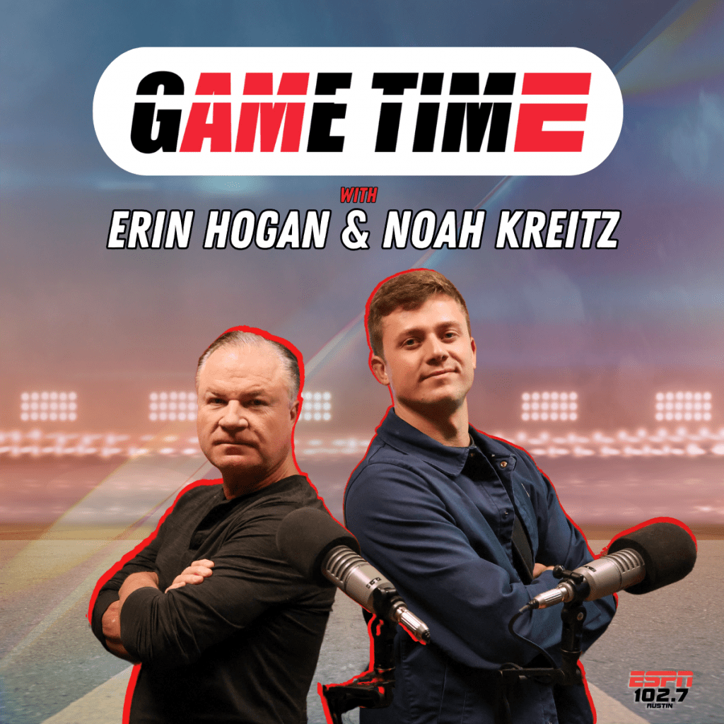 2025 graphic noah and erin on game time espn austin 102.7 FM