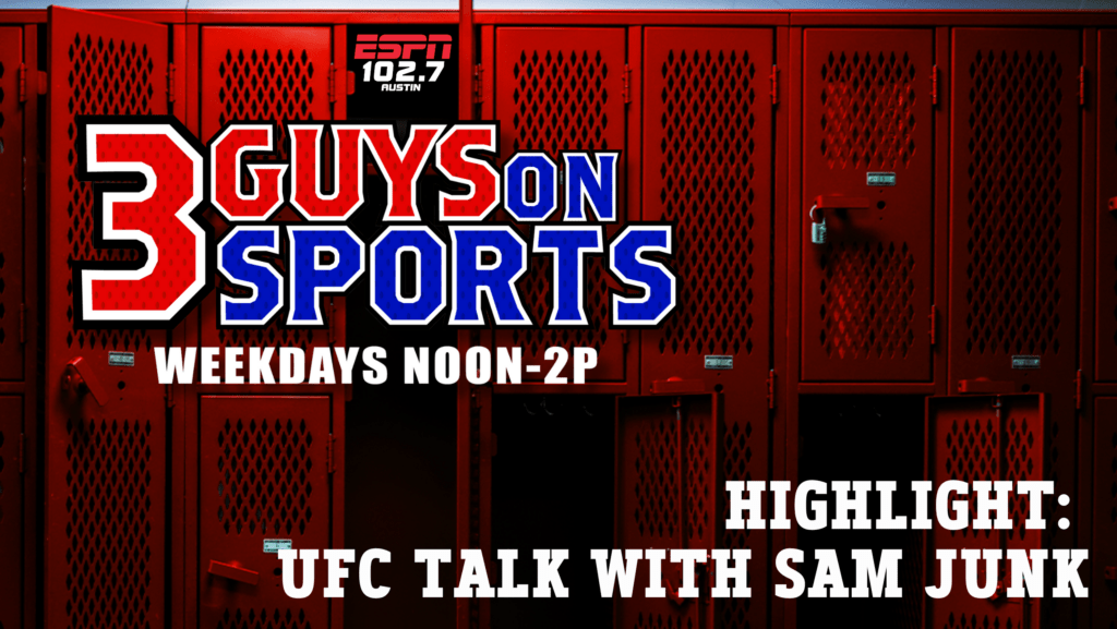 3 Guys on Sports Highlight: UFC Talk with Sam Junk
