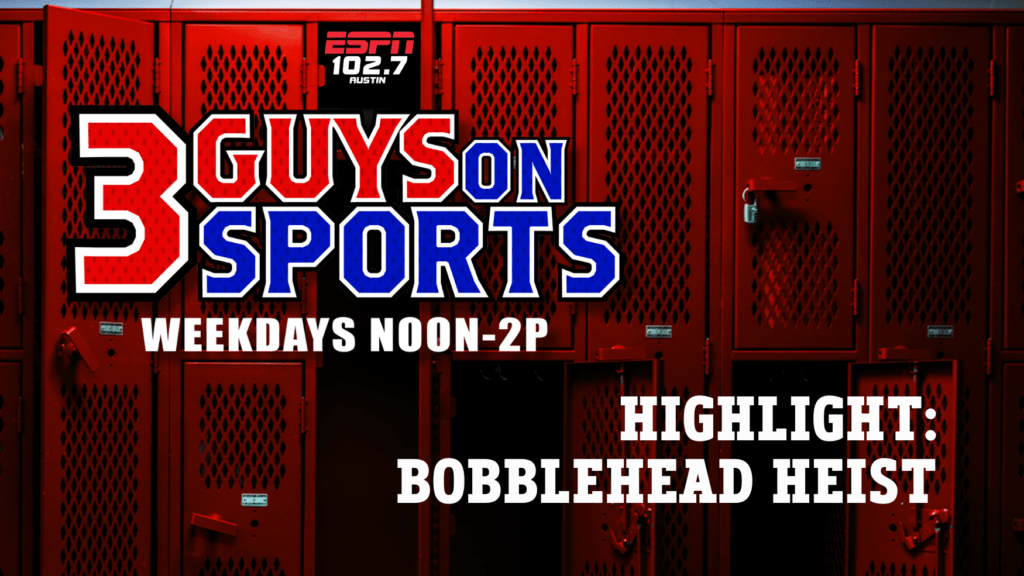 Three Guys on Sports Highlight; Bobblehead Heist