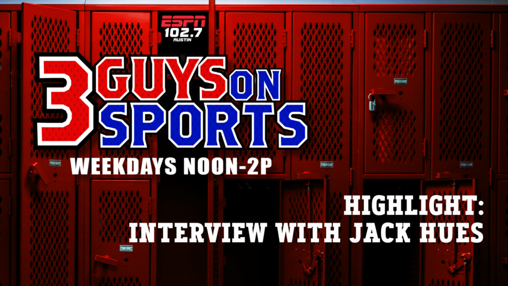 3 Guys on Sports Highlight: Interview with Jack Hues