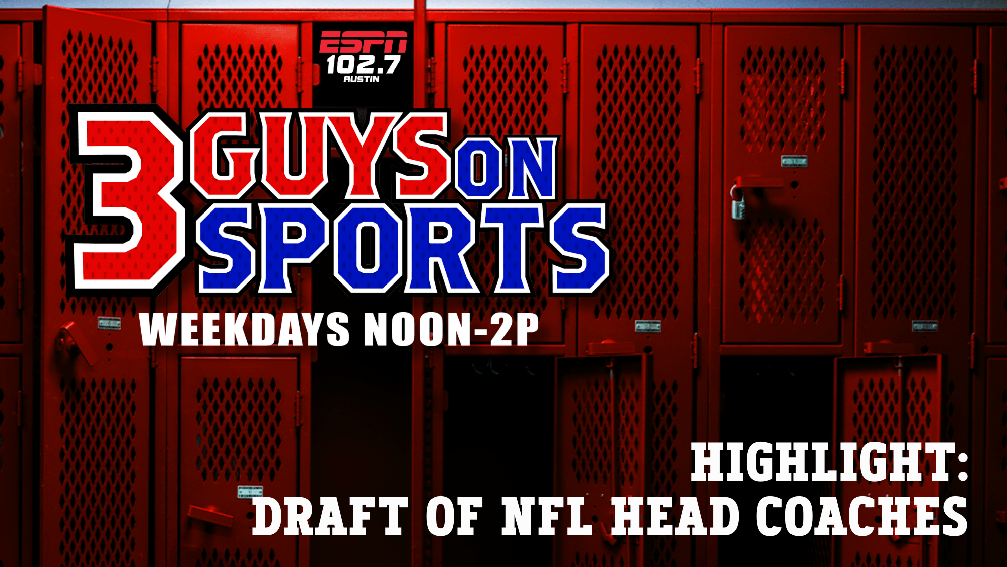 3 Guys on Sports Highlight: Draft of NFL Head Coaches