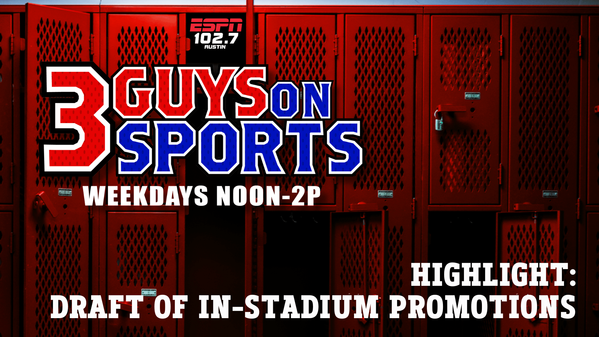 3 Guys on Sports Highlight: Draft of In-Stadium Promotions