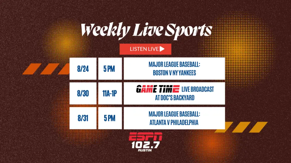 live sports header week aug 23rd 2025