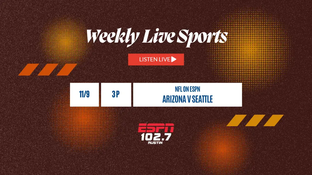 weekly live sports scheduled 11-4-2025