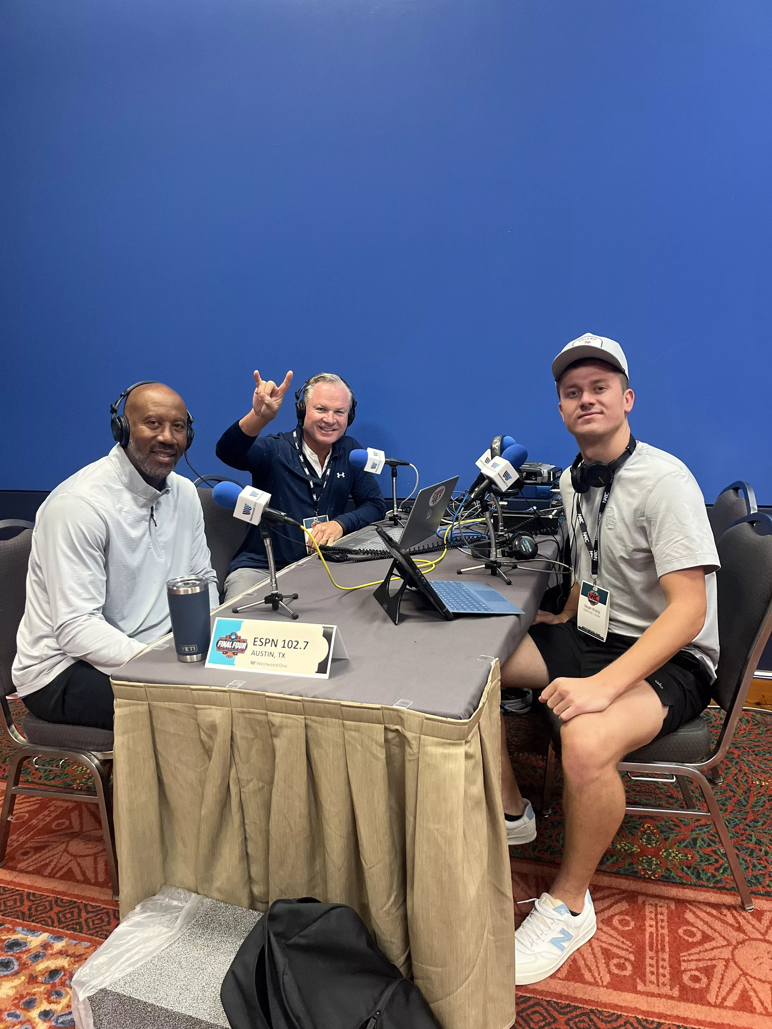 Bruce Bowen - 3x Champion with the San Antonio Spurs - 4-4-2025 Final Four San Antonio, with 102.7 ESPN Austin's Game Time Crew