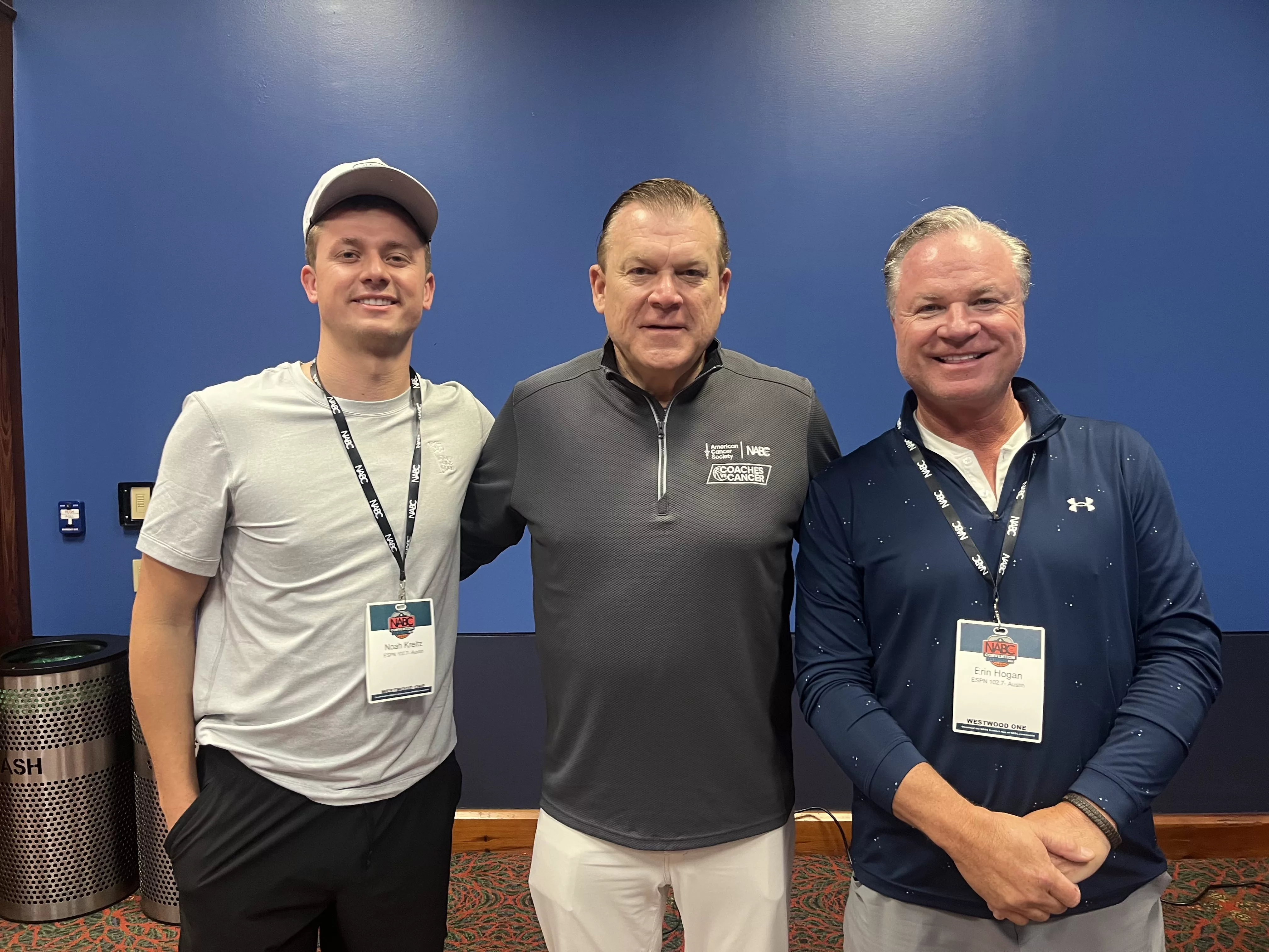 Brad Underwood - Head Couch of Illinois - 4-4-2025 Final Four San Antonio with 102.7 ESPN Austin's Game Time crew