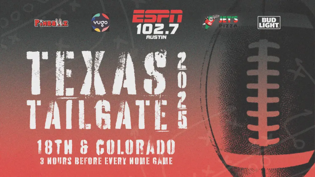 ESPN Austin tailgate 2025 header image with logos