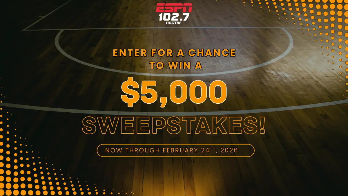 Q1 2026 sweepstakes header contest enter to win espn austin 1027