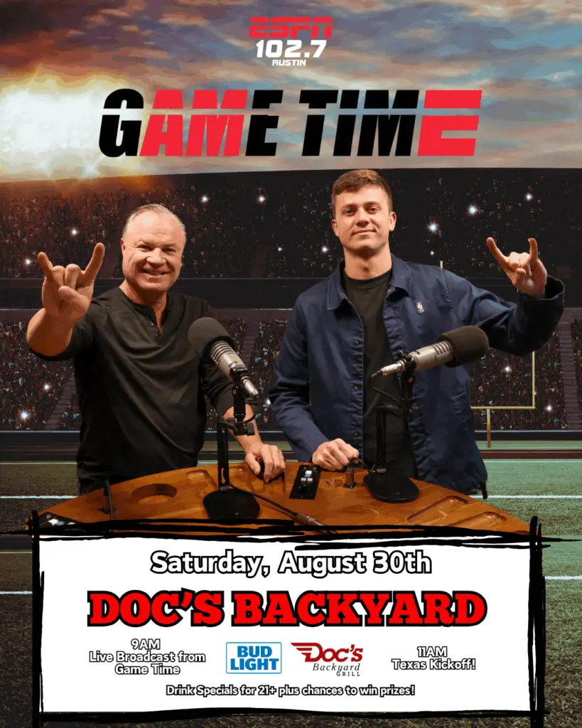 game time live broadcast and watch party docs backyard 1027 espn aug 30th