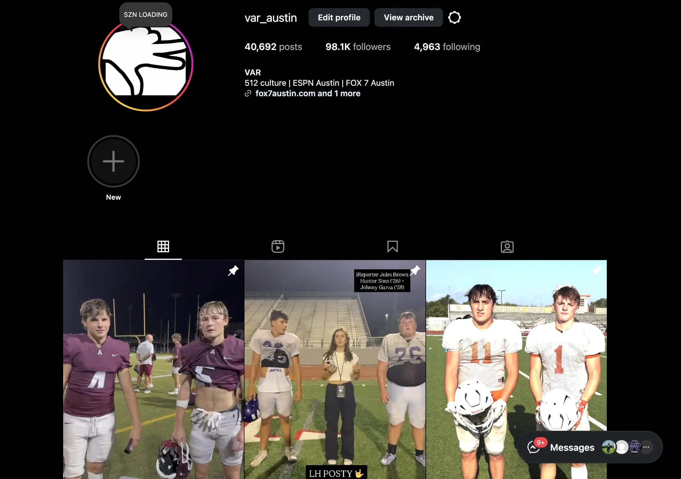 var austin instagram 2025