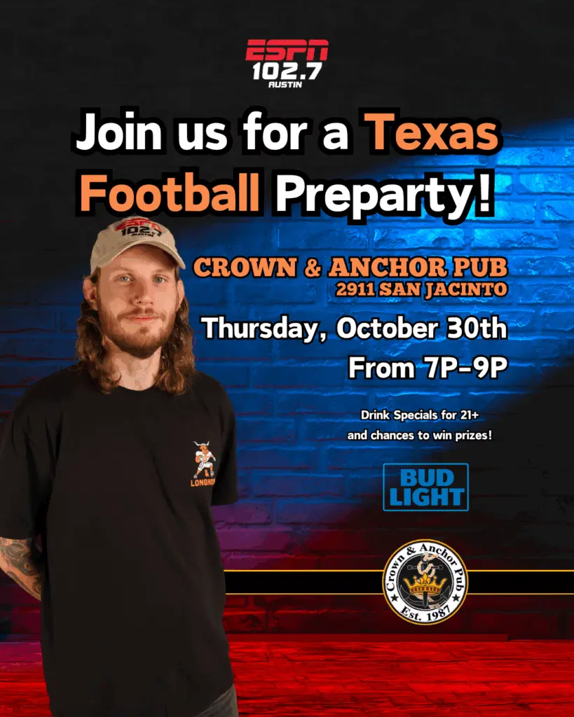 sawyer crown and anchor pub 10-30-25 1027espn austin