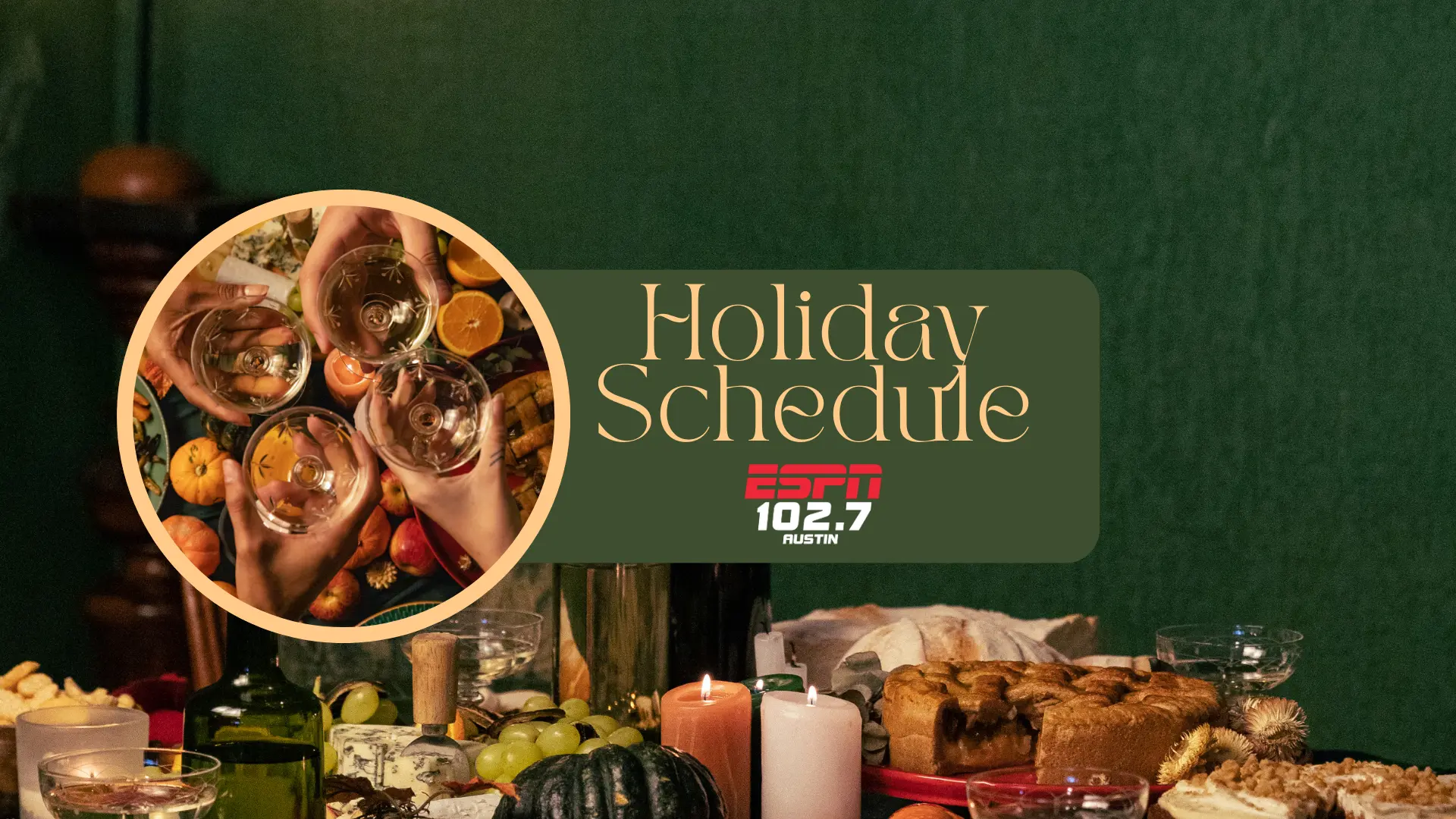 schedule holiday thanksgiving 2025 espn austin