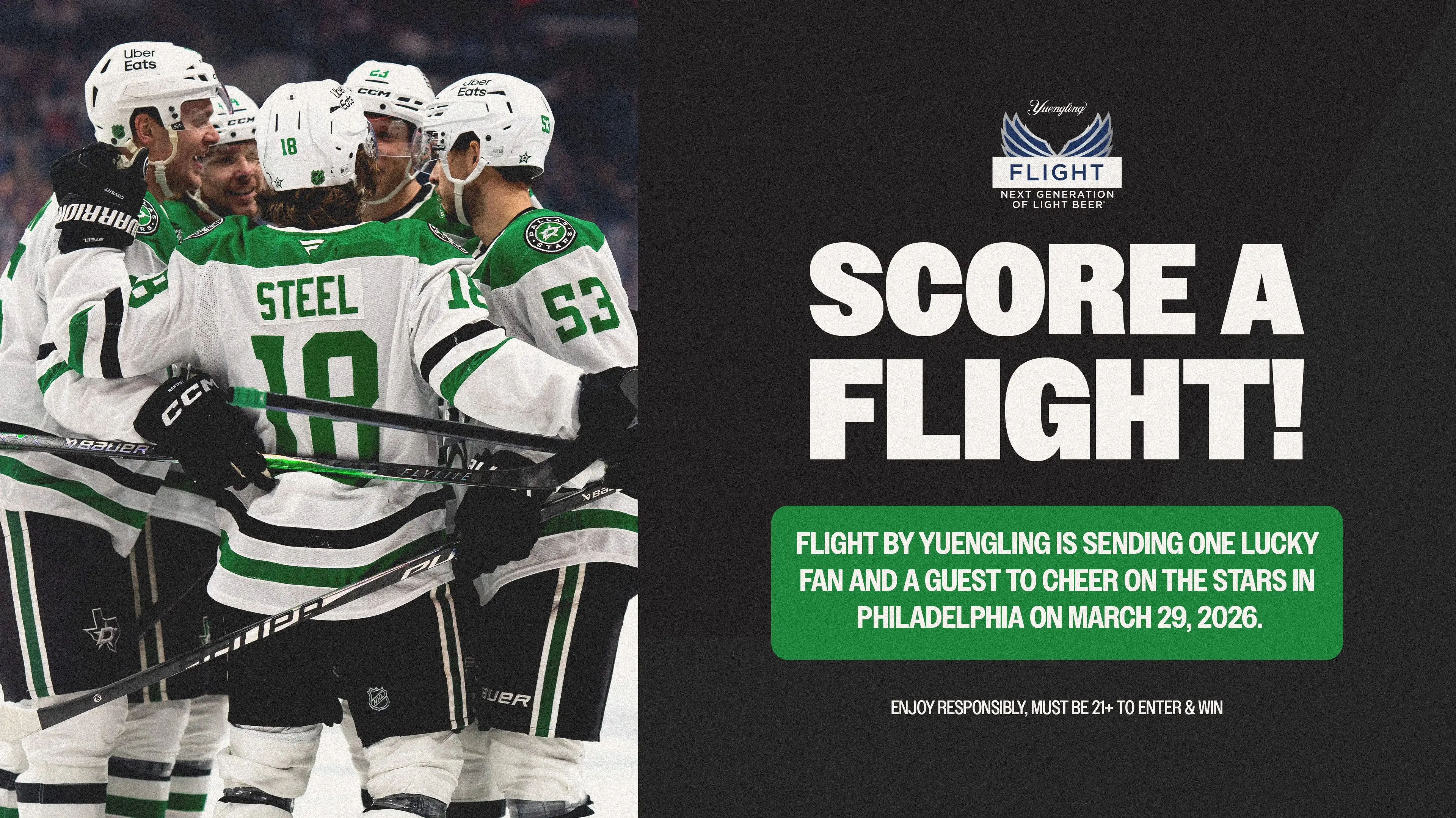 DALLAS STARS FLY AWAY CONTEST HEADER 2026