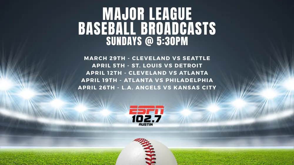 MLB Live Broadcasts – Sundays at 5:30PM