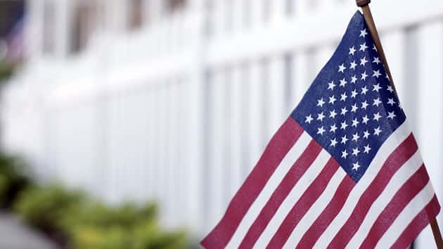 American Flag on Mainstreet USA