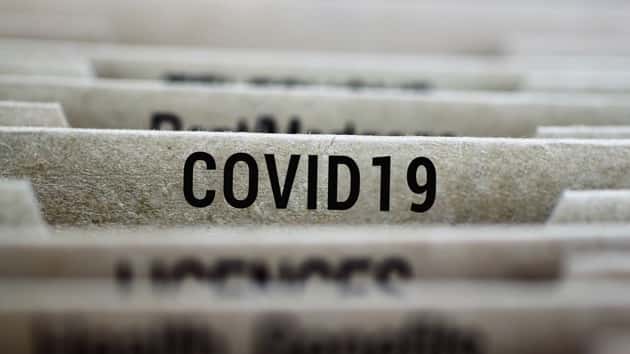 Folder of Coronavirus covid-19 2019 nCoV outbreak