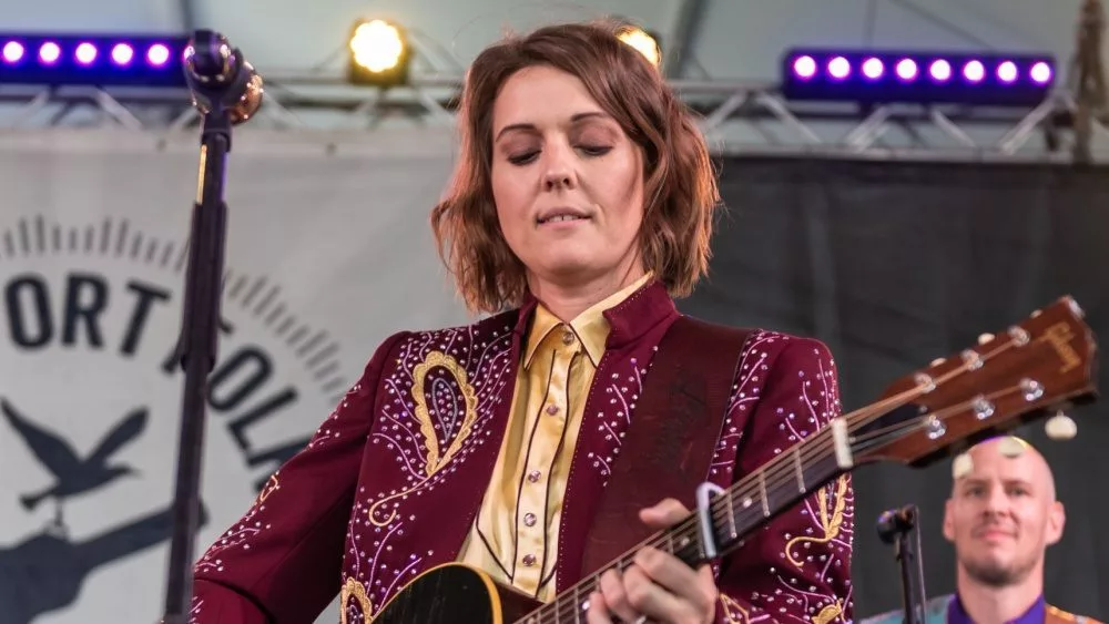 Brandi Carlile performs at The Newport Folk Festival in Rhode Island Newport^ Rhode Island^ USA - July 26^2019