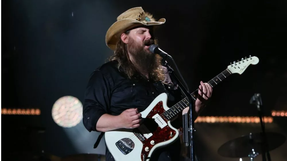 Chris Stapleton performs at the 2018 CMA Fest at Nissan Stadium on June 9^ 2018 in Nashville^ Tennessee.