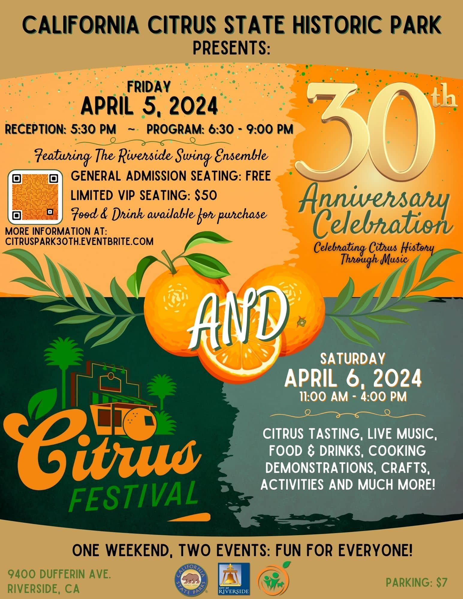 California Citrus Park 30th Anniversary Concert on 4/5 and Annual Citrus  Festival on 4/6 – KCAL-FM