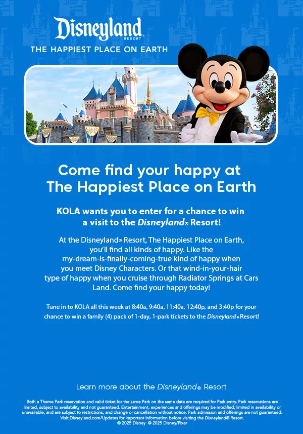 Win a Family-4-pack of 1-day/1-park DISNEYLAND® Resort Pasports