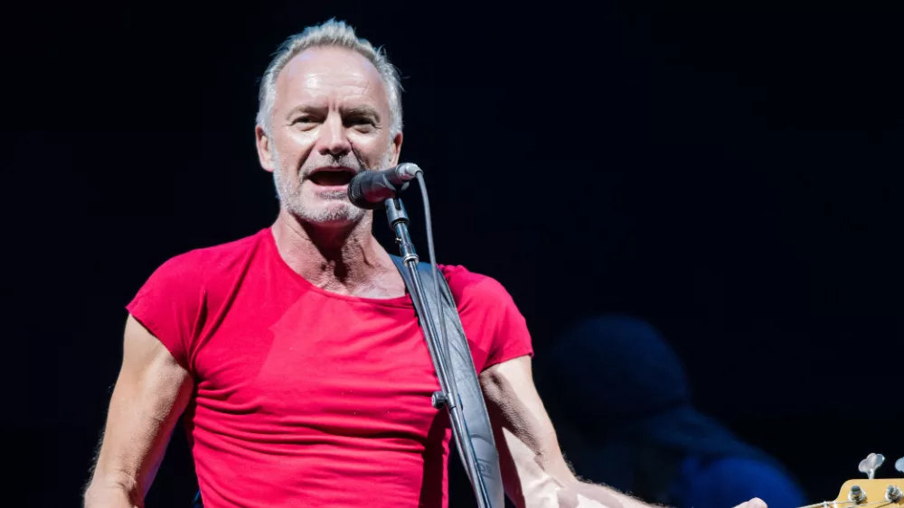 STING performs at Lucca summer festival in Piazza Napoleone in LUCCA^ ITALY - JULY 29^ 2019