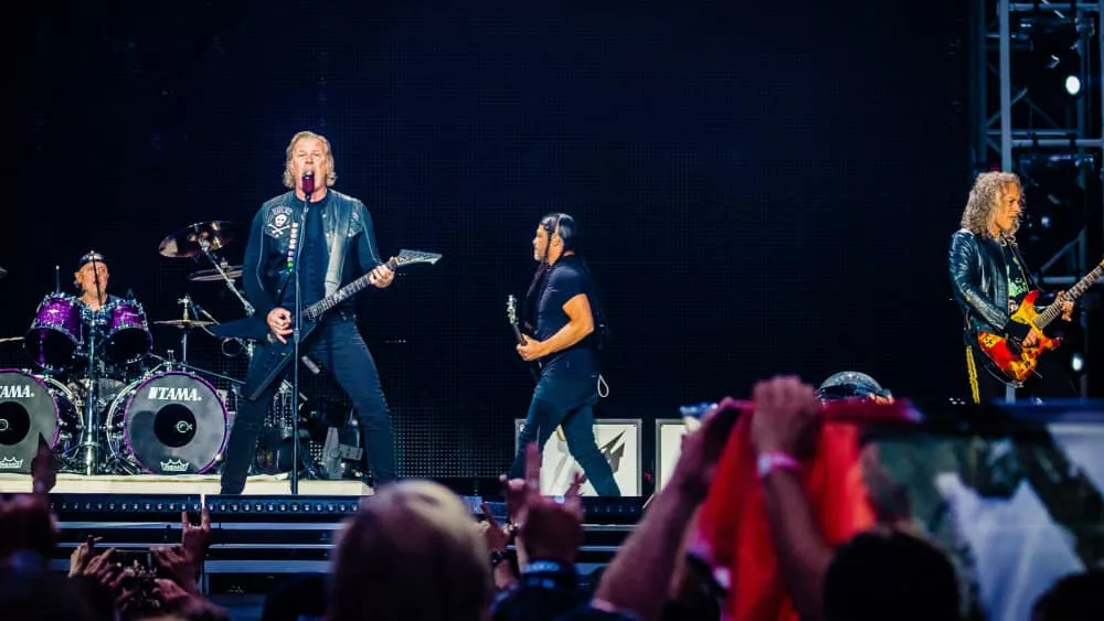 Metallica performs in concert at Johan Cruijff ArenA^ Amsterdam on June 11^ 2019.