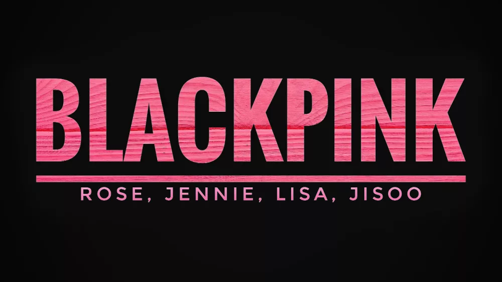 Blackpink Design^ Lightstick Banner. Jennie^ Jisoo^ Rose^ Lisa