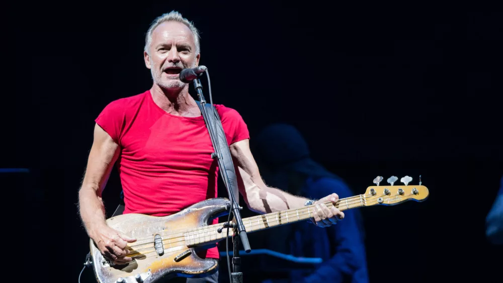 STING at the Lucca summer festival in Piazza Napoleone in Lucca^ ITALY - JULY 29^ 2019