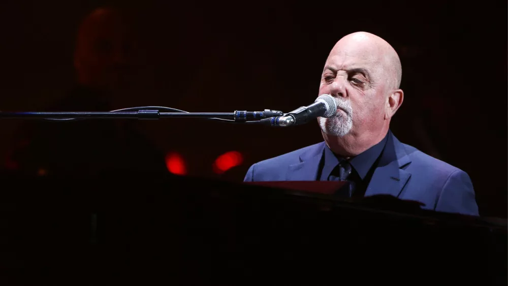 Billy Joel performs in concert at Madison Square Garden on November 21^ 2016 in New York City.