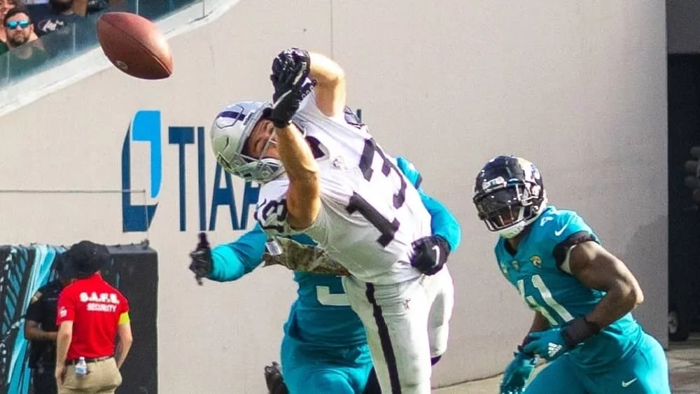 #13 HUNTER RENFROW during RAIDERS VS JAGUARS game on NOVEMBER 6^ 2022 AT TIAA BANK FIELD JACKSONVILLE FLORIDA