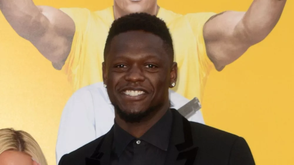 Julius Randle at the Central Intelligence Los Angeles Premiere at the Village Theater on June 10^ 2016 in Westwood^ CA