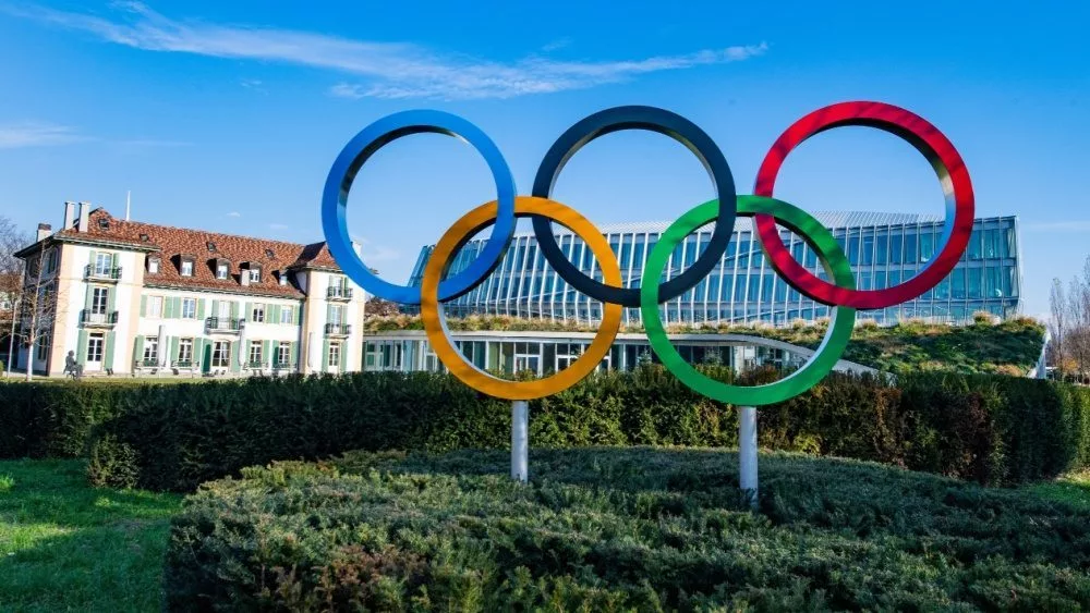 Headquarters of the International Olympic Committee (IOC) in Lausanne Switzerland^ on November 22^ 2020