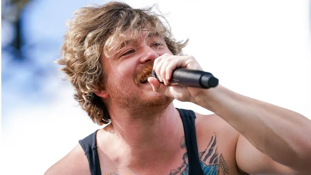 Jakob Nowell of Sublime performs in concert after the second round of the 2025 LIV Golf Miami on April 5^ 2025 at Trump National Doral.