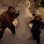 Zadie-Carmen-6-Foot-Snowman: Zadie Carmen – Our almost 6′ Tall Snowman