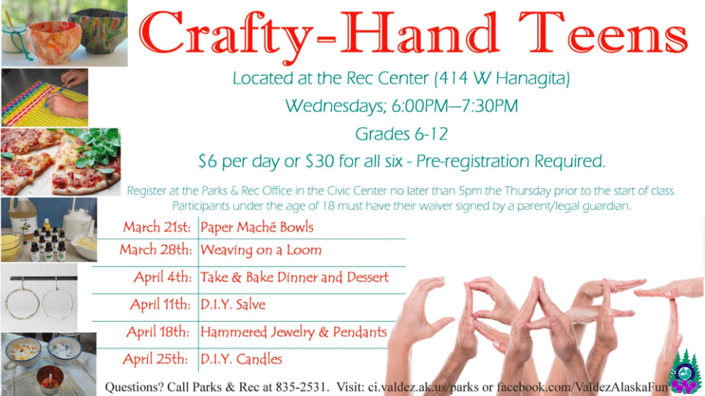 crafty-hand-teens-flyer