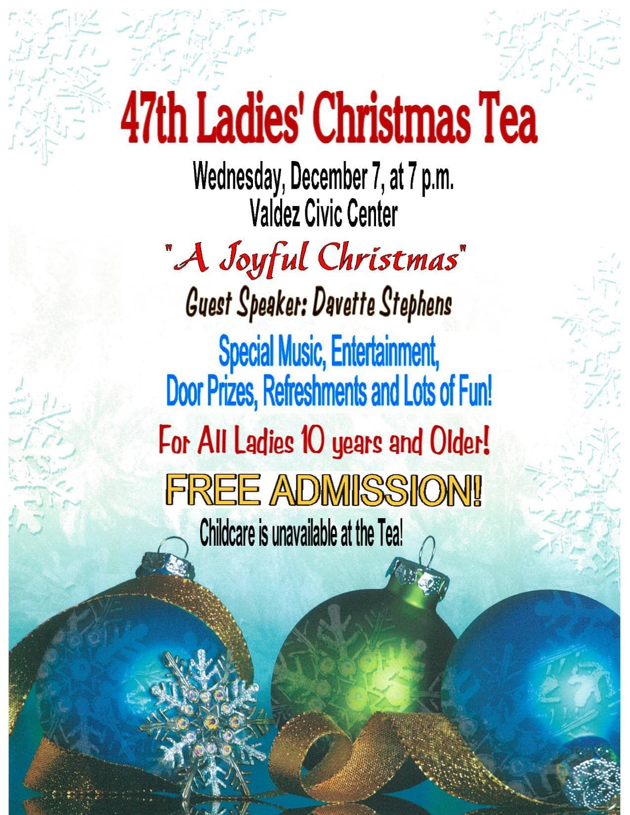 Ladies Christmas Tea Poster