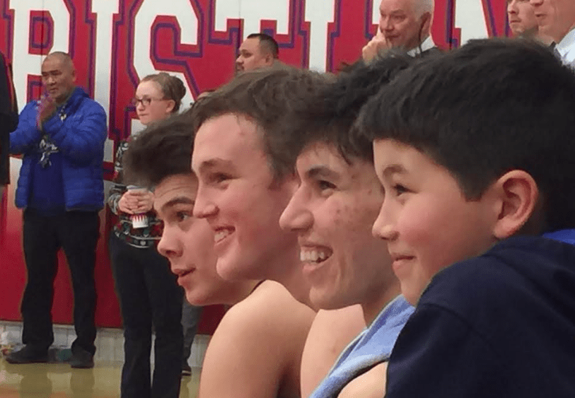 vhs-boys-basketball-team-following-championship-game-saturday-boys-took-2nd-place-jimmy-chavez-ike-watson-kyler-labonte-and-brother-rylen-watching-awards-presentation-from-the-bench-jan-2019-2