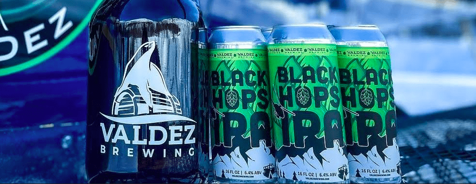 Black Hops IPA Cropped from Valdez Brewing