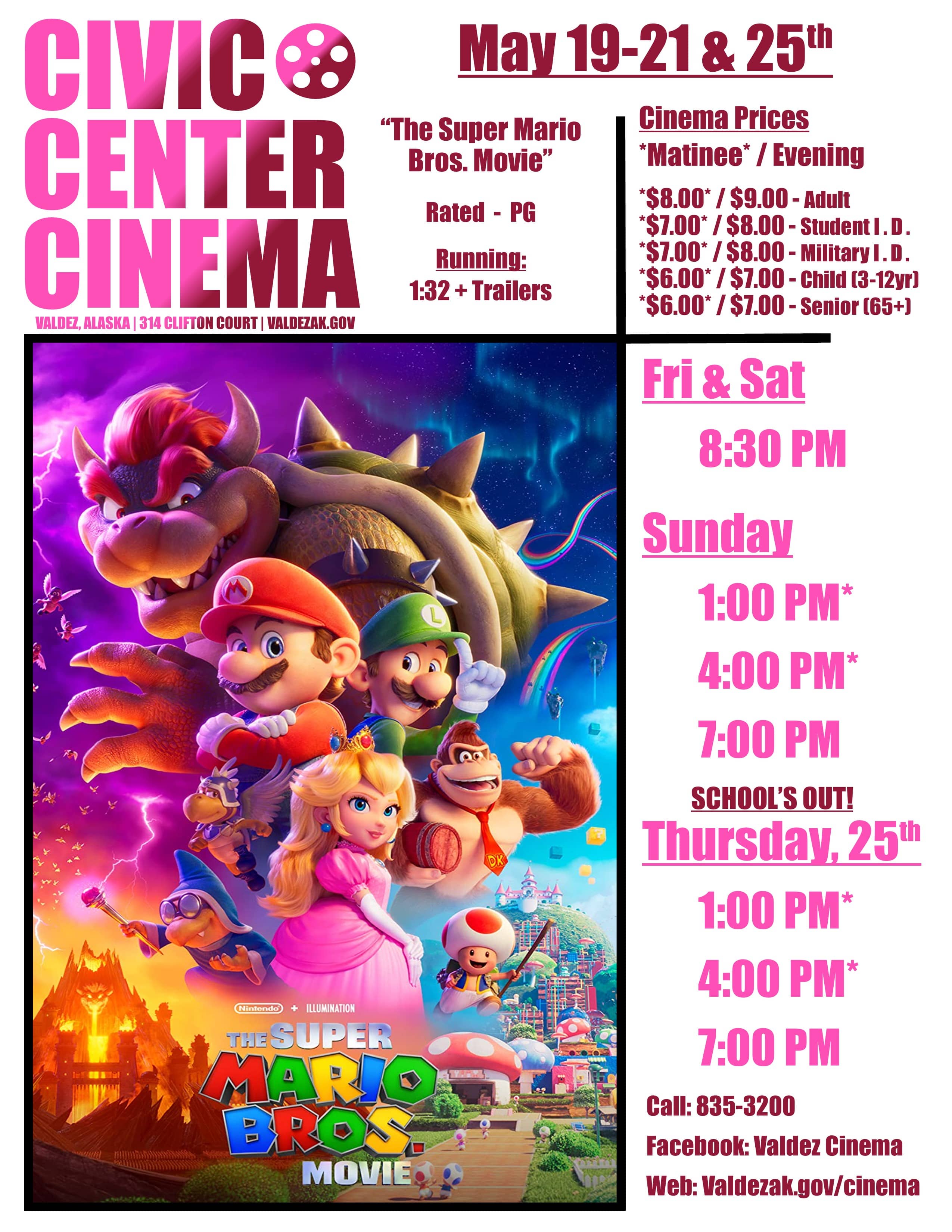 Super Mario Brothers Movie Flyer