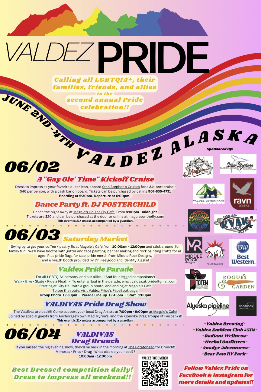 Valdez Pride Schedule 2023